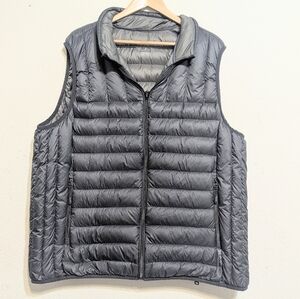 Tumi TUMIPax Men’s Vest Gray Puffer Packable Down Warm Travel Pillow XXL Down